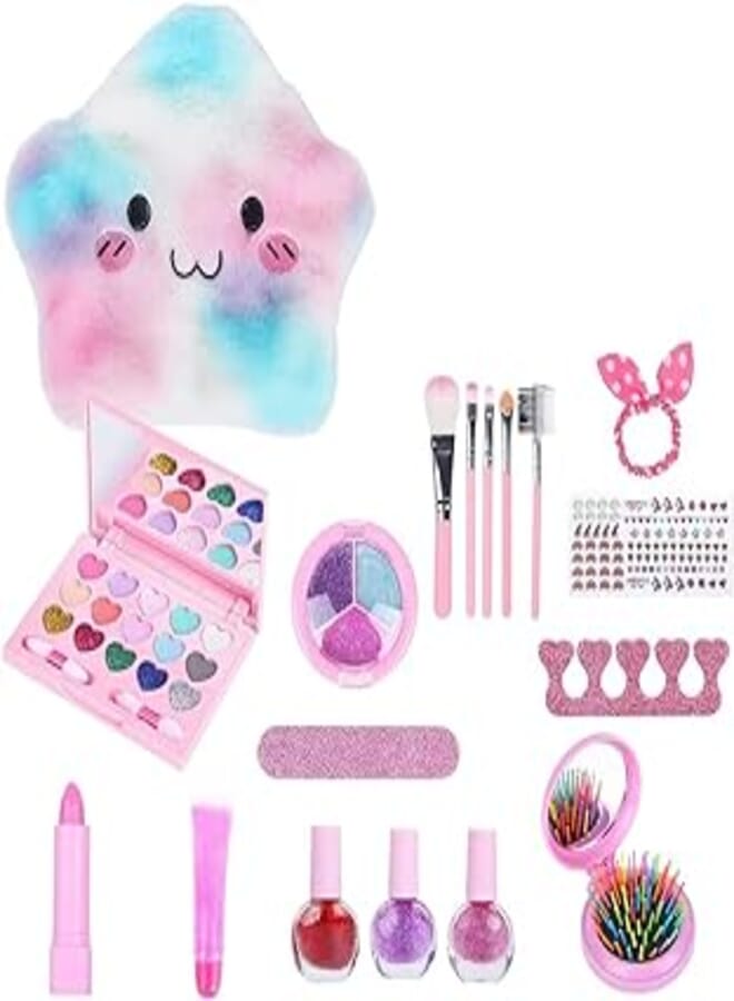 SEASKY Makeup Toys, Makeup Kit for Children, Washable Non-Toxic Makeup Toys, Suitable for 4,5,6,7,8,9,10,11 Years, Toys for Girls Birthday Gifts Os de Navidad idad