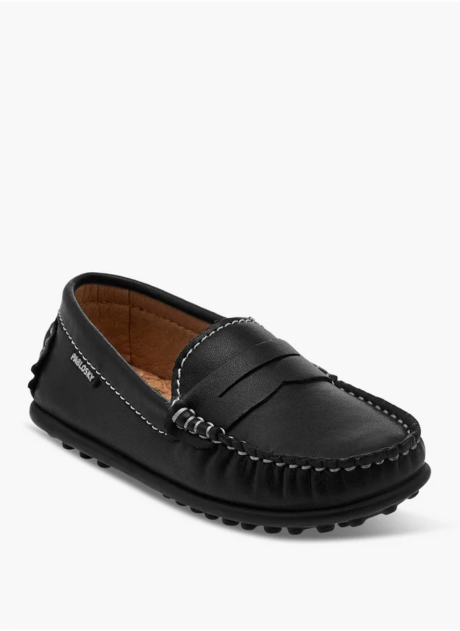 بابلوسكي Boys' Solid Slip-On Loafers