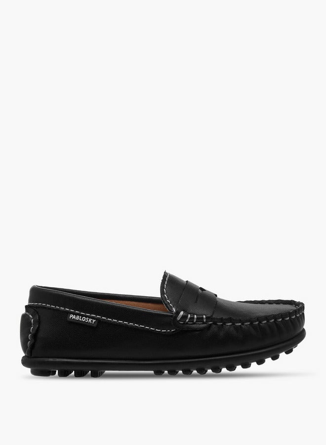Pablosky Boys' Solid Slip-On Loafers School Shoes - Image 3