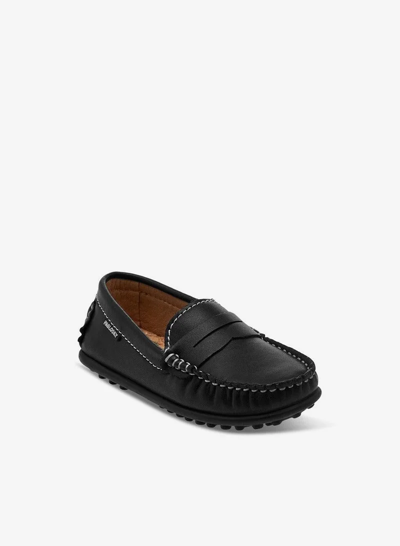 Pablosky Boys' Solid Slip-On Loafers School Shoes