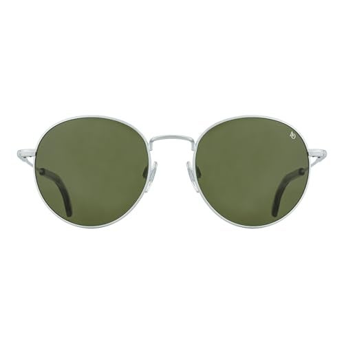 AO-1002 Sunglasses - Matte Silver - Calobar Green AOLite Nylon Lenses - 51-19-145 - Image 3