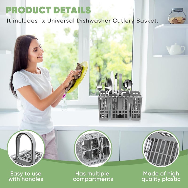 BIHARNT C00257140 Cutlery Cage Basket for Hotpoint Indesit & Whirlpool UNIVERSAL DELUXE Dishwasher - Image 5