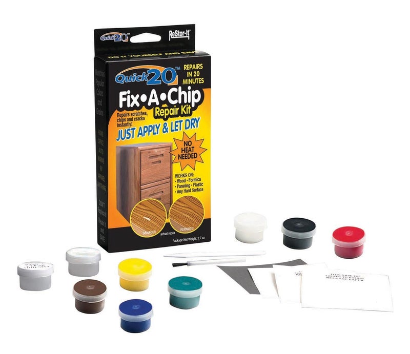ReStor-It Master Manufacturing ReStor-it Quick 20 Fix-A-Chip Repair Kit, 20 Minute Repar, For Wood, Formica, Paneling, Plastic or Any Hard Surfaces (18084) - Image 1