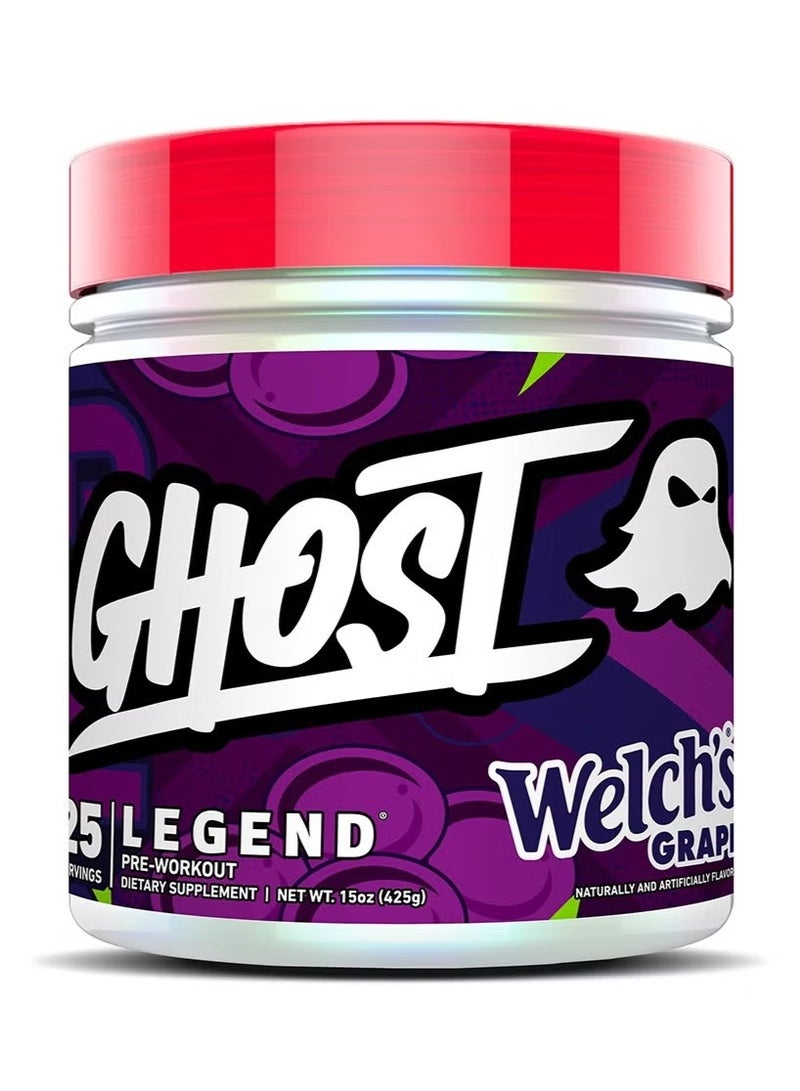 Pre‑Workout Legend – نكهة عنب Welch’s – 25 حصة (425 جم)