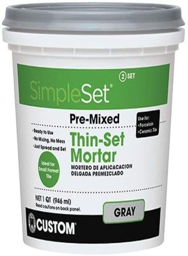 Custom BLDG Products SimpleSet Pre-Mixed Thin-Set Mortar 1 QT - Image 1