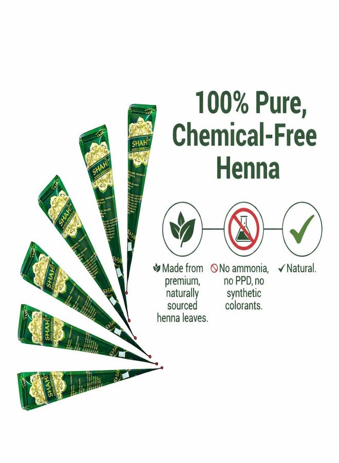 Shahi 4 Pack 100% Natural Ready to Use Henna Paste Hair Color Hair Dye Cones Dark Reddish Brown Color 30g Each Cone - Image 3