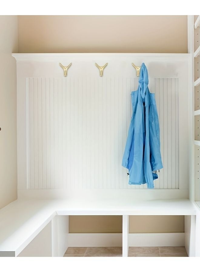 6 قطع خطافات مناشف ثقيلة بمقبض معدني على شكل قرون أغنام بتصميم منحني للحمام والمطبخ - Image 4