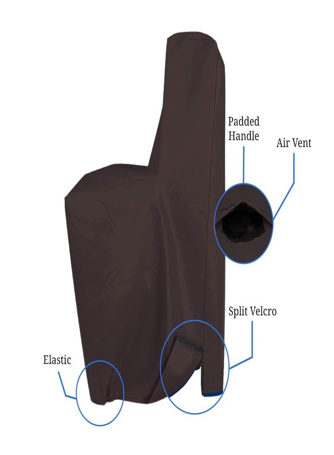 Covers & All Water Softener Cover, 12 Oz, Made of Waterproof, UV-Resistant & Tear-Proof Cover Max Fabric Comes with Air Pockets & Split Zipper (38" H x 30" W x 16" D, Blue) - Image 3