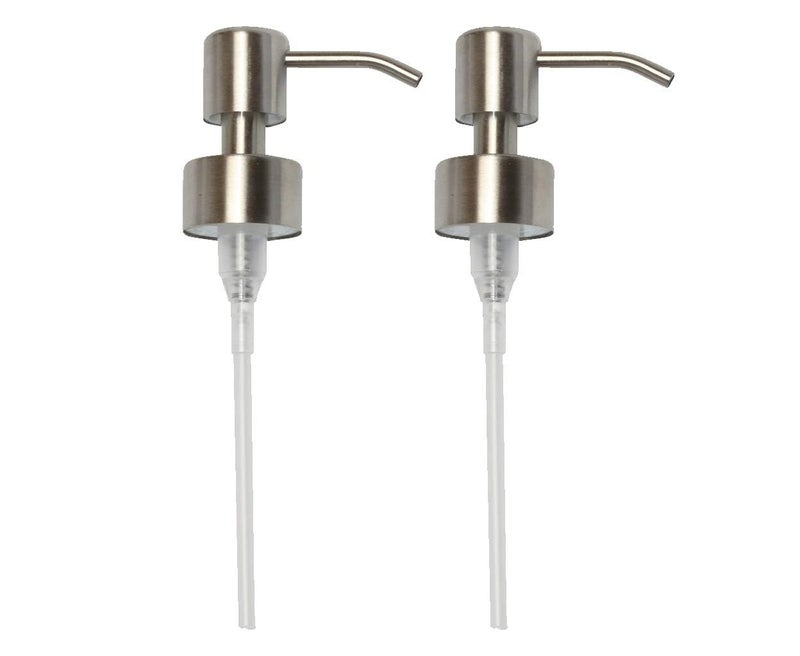 Kapitan Soap Dispenser Pump Head Replacement Spare for Standard 28/400 (26 mm - 28mm / 1.02 in-1.10 in) Neck Size, Stainless Steel Brushed Finish - Image 1