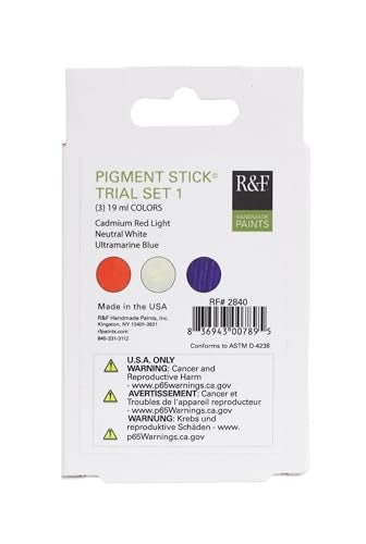 R&F Handmade Paints - Professional Oil Pigment Stick, Trial Set of 3 19ml - Image 4