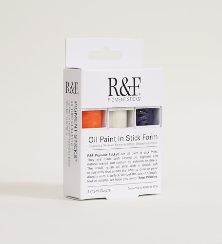 R&F Handmade Paints - Professional Oil Pigment Stick, Trial Set of 3 19ml - Image 3