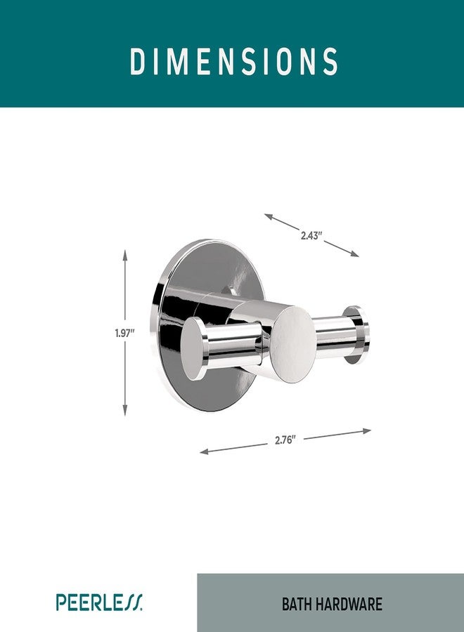 Peerless PA547 Precept Double Towel Hook, Polished Chrome - Image 3