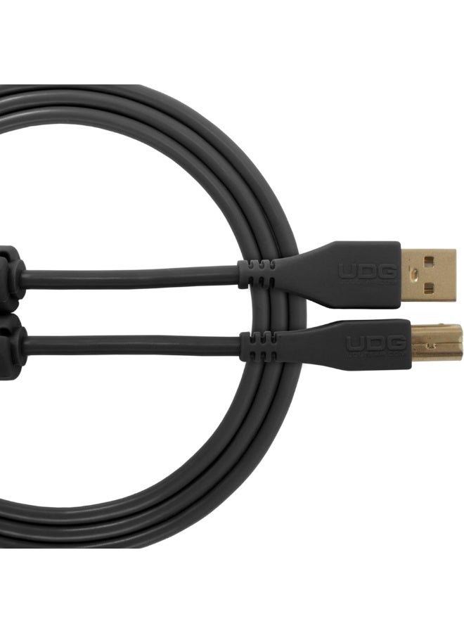 UDG Ultimate Audio Cable USB 2.0 A-B, Black, Straight, 1m - Image 1