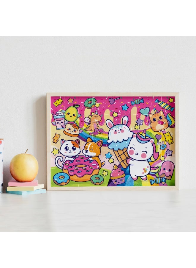 Hinkler Junior Jigsaw Carry & Play Sweet Kawaii | 45 Pcs | Fun & Travel Game For Kids | Challenging Brain Booster | Age 4-6 - Image 2