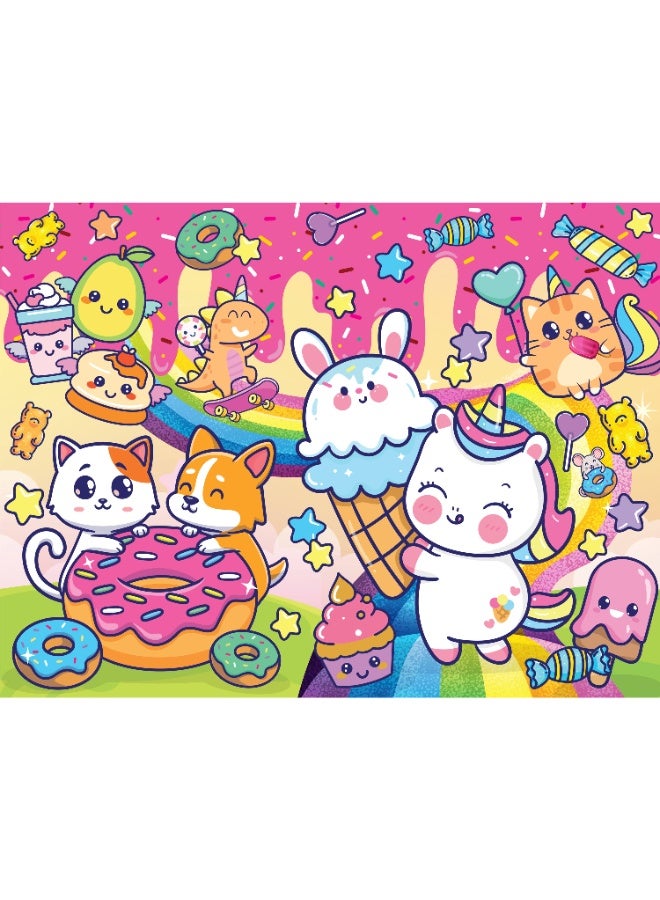 Hinkler Junior Jigsaw Carry & Play Sweet Kawaii | 45 Pcs | Fun & Travel Game For Kids | Challenging Brain Booster | Age 4-6 - Image 3