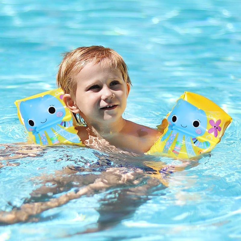 Kabello Swimming Arm Bands for Kids | Arm Floats | Swim Wings | Swim Float Band | Floater Sleeves Swimming Rings (Multicolor) - Image 4