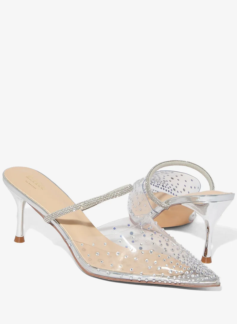 ايلا ليمتد اديشن حذاء بكعب متوسط مدبب مرصع بالماس