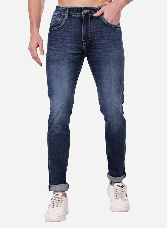 ستايلوكس Stylox Mid Rise Whiskered Faded Slim Fit Jeans