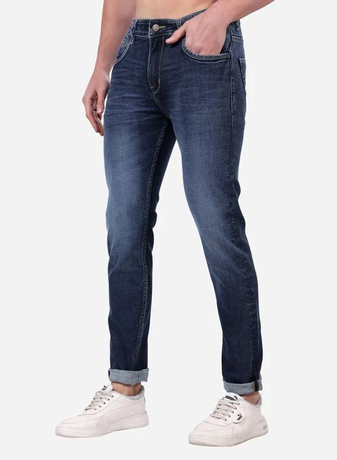 ستايلوكس Stylox Mid Rise Whiskered Faded Slim Fit Jeans