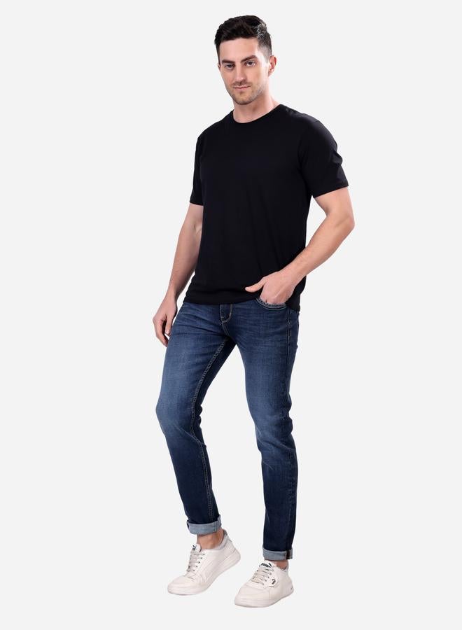 Stylox Mid Rise Whiskered Faded Slim Fit Jeans - Image 2
