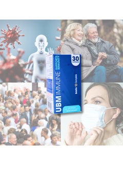UBM UBM IMMUNE - Immune Boost with Beta 1,3 Glucan Patent - Natural Dietary Supplement - 30 Capsules - For Adults  - Image 4