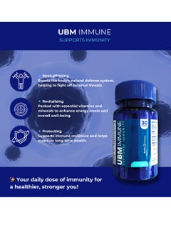UBM UBM IMMUNE - Immune Boost with Beta 1,3 Glucan Patent - Natural Dietary Supplement - 30 Capsules - For Adults  - Image 5