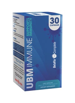 UBM UBM IMMUNE - Immune Boost with Beta 1,3 Glucan Patent - Natural Dietary Supplement - 30 Capsules - For Adults  - Image 1