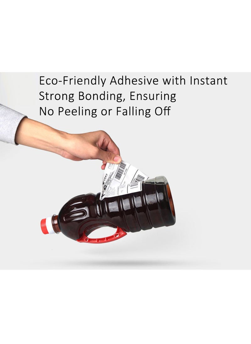 Coated Paper Label, Self-Adhesive Two-Line Barcode Stickers, Compatible with Printer Ribbon (60mm*40mm 1180 Labels/Rol)