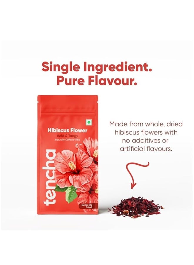 Tencha Hibiscus Flower Tea 50g - Image 3