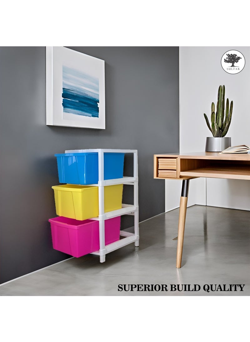 Sulfar 3XXL Plastic Modular Drawer System for Home, Office, Hospital, Parlor, School, Doctors, Home and Kids (38cmx30cmx60cm) (3XXL) (Multicolor) - pzsku/Z7F2DEFB2A96DD501B589Z/45/_/1733915857/16cd8b81-211e-4ff9-b9e7-ca677e5d2b6f