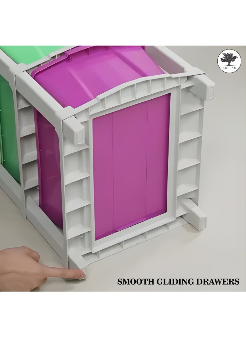 Sulfar 3XXL Plastic Modular Drawer System for Home, Office, Hospital, Parlor, School, Doctors, Home and Kids (38cmx30cmx60cm) (3XXL) (Multicolor) - pzsku/Z7F2DEFB2A96DD501B589Z/45/_/1733915858/8f2863c9-20ec-431a-95f6-98adb1e2baac