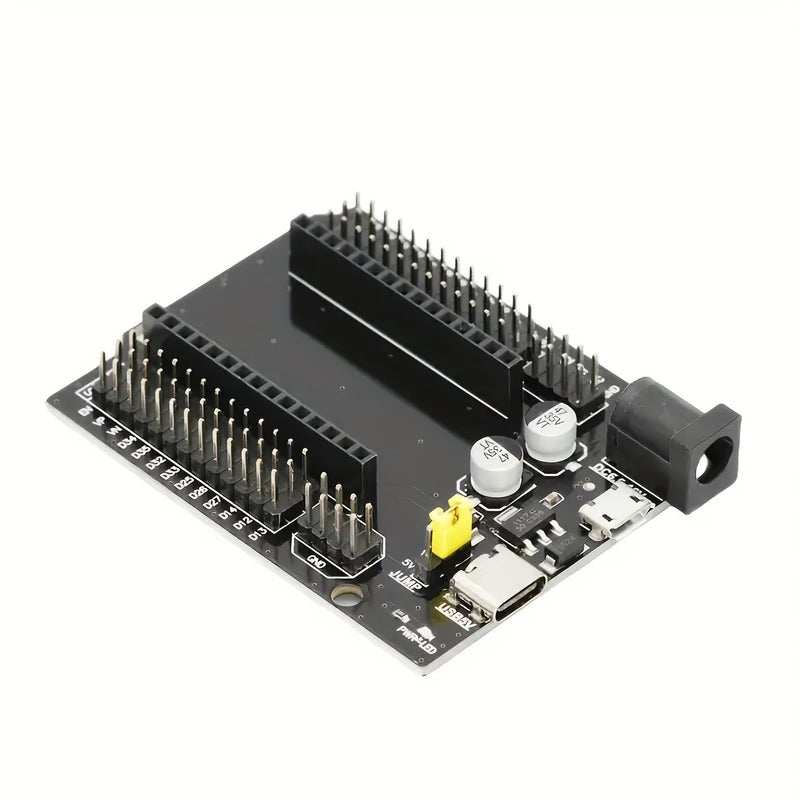 2Pcs ESP32 Development Board GPIO Breakout Board 30 Pin Type C And Micro USB Dual Interfaces Ultra Low Power Dual Core ESP32 Devkitc 32 ESP WROOM 32 Expansion Board - Image 1