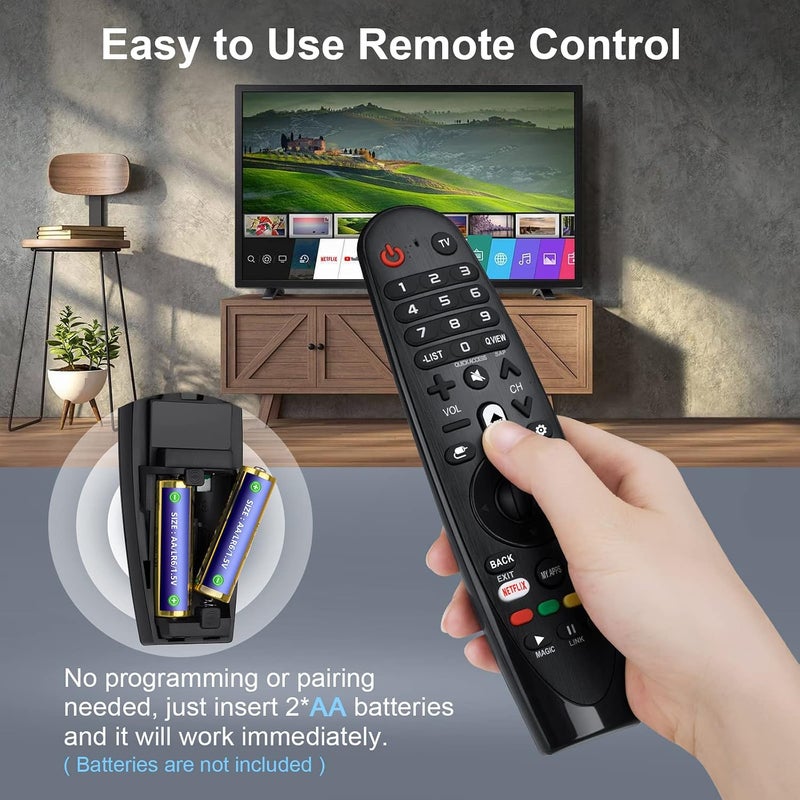 EWO'S جهاز التحكم عن بعد العالمي من EWO لتلفزيون LG الذكي كبديل للجهاز السحري، مع أزرار لـ Netflix وPrime Video (بدون وظيفة الصوت والمؤشر) - Image 4