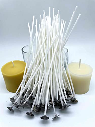 Beesworks 100 Piece Cotton Candle Wick 6" Pre-Waxed for Candle Making, Candle DIY - Image 4