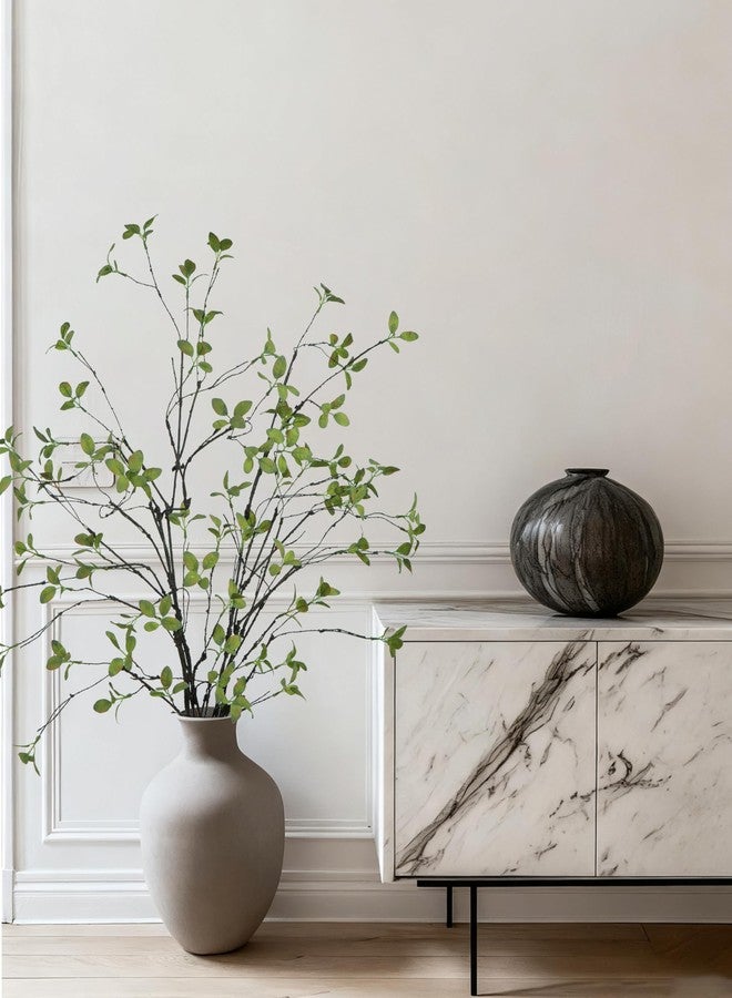 DuHouse 47" 5Pcs Artificial Ficus Branches Fake Greenery Stems Faux Ficus Twig Plants for Home Office Table Vase Filler Decoration - Image 5