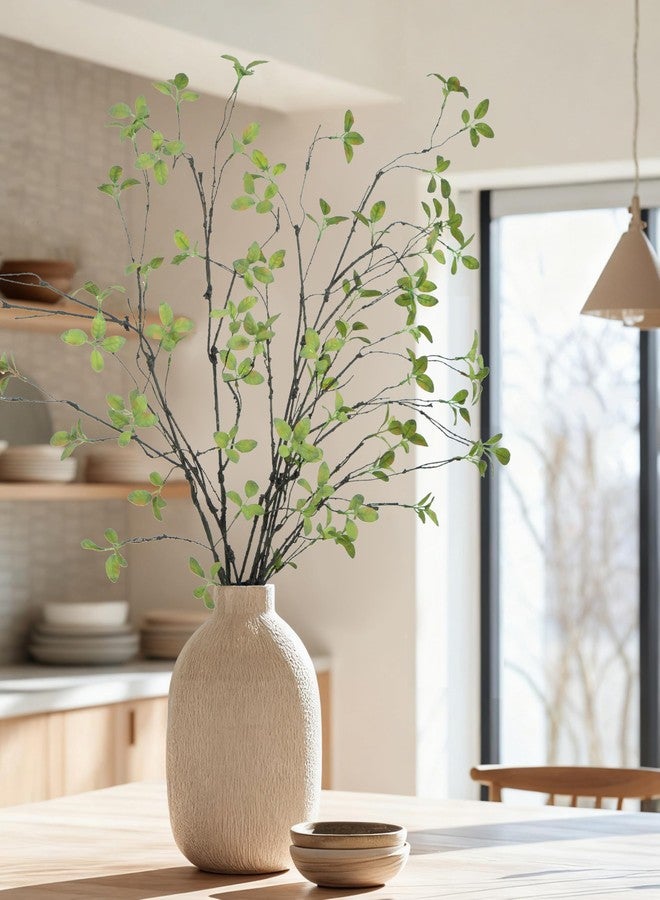DuHouse 47" 5Pcs Artificial Ficus Branches Fake Greenery Stems Faux Ficus Twig Plants for Home Office Table Vase Filler Decoration - Image 4