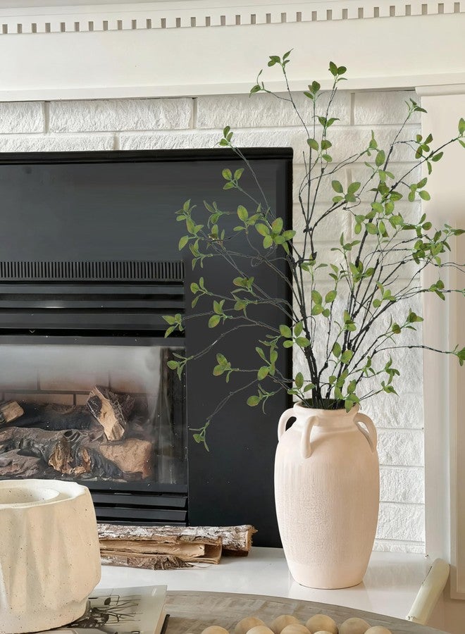 DuHouse 47" 5Pcs Artificial Ficus Branches Fake Greenery Stems Faux Ficus Twig Plants for Home Office Table Vase Filler Decoration - Image 3