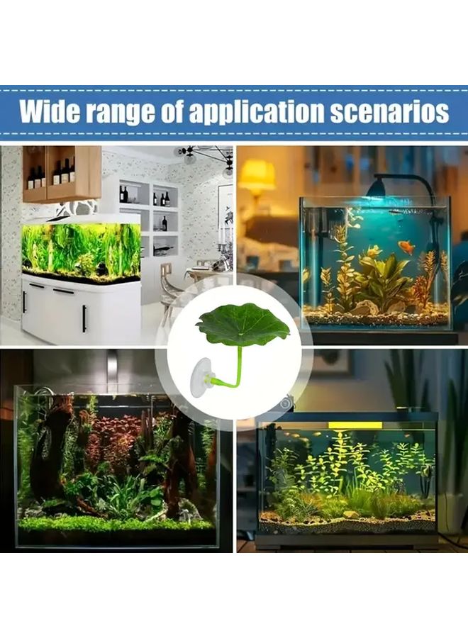 Aquarium Leaf Hammock Betta Fish Hanging Bed Large Artificial Plant Decor For Tank - Image 5
