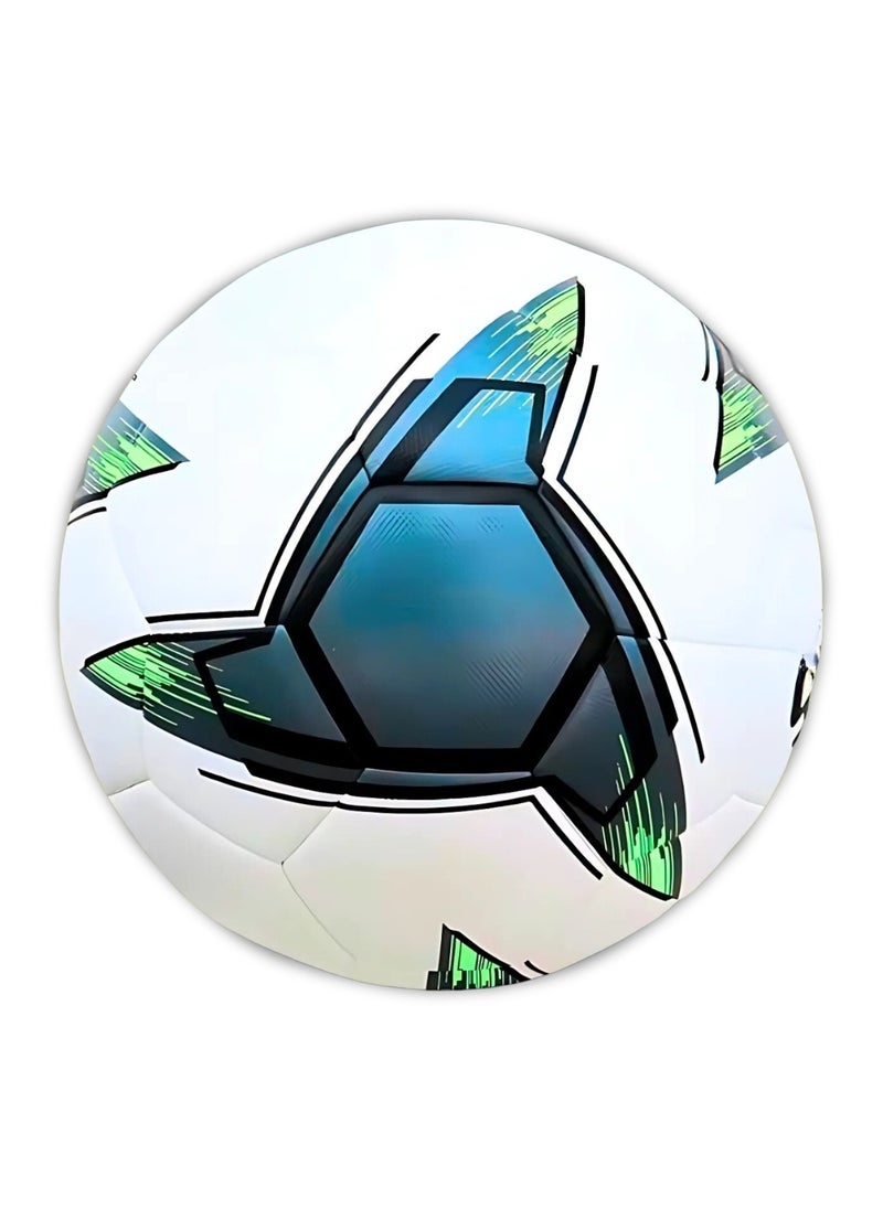 VIO Kids Training Soccer Ball Official Ball Size 5 Durable Machine Stitched Synthetic Football with Reinforced Bladder for All Ages Ideal for Team Games Group Solo Play Training Match Practise Football Matches Competition Suitable for Grass Turf Indoor Surfaces Indoor Outdoor Beginner Professional Gifts for Birthday Boys Girls  - Image 1