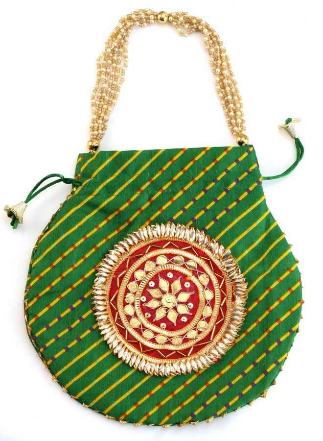 SUMERA WARQ Stylish Women's & Girl's Stylish Leheriya Potli Bag - Image 4
