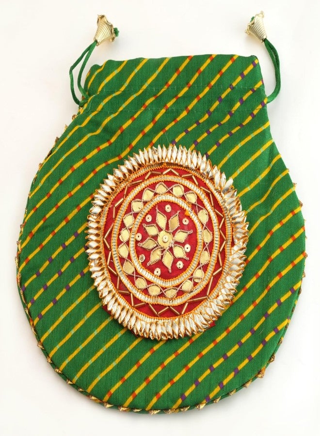 SUMERA WARQ Stylish Women's & Girl's Stylish Leheriya Potli Bag - Image 2