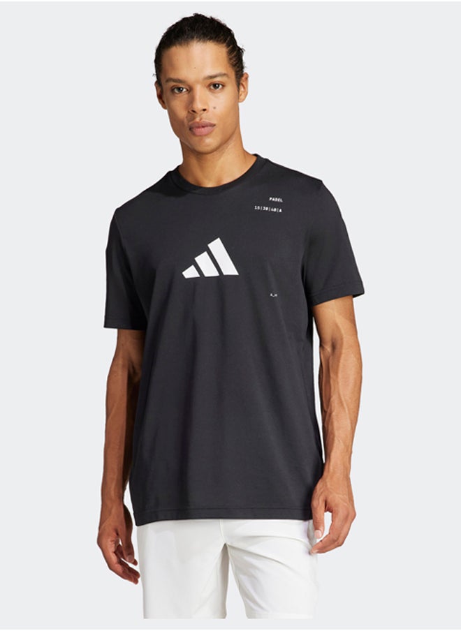Adidas - تي شيرت برسومات من فئة AEROREADY Padel - Image 1