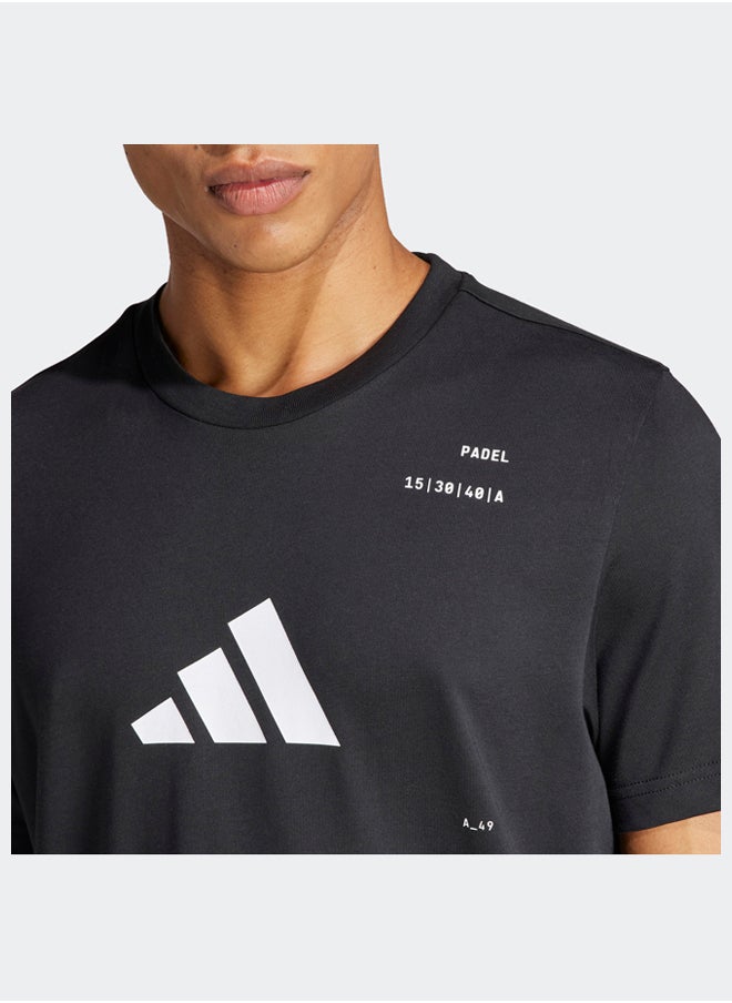 Adidas - تي شيرت برسومات من فئة AEROREADY Padel - Image 1