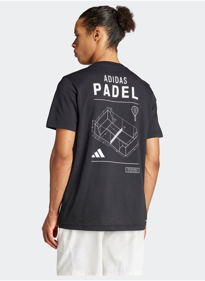 Adidas - تي شيرت برسومات من فئة AEROREADY Padel - Image 1
