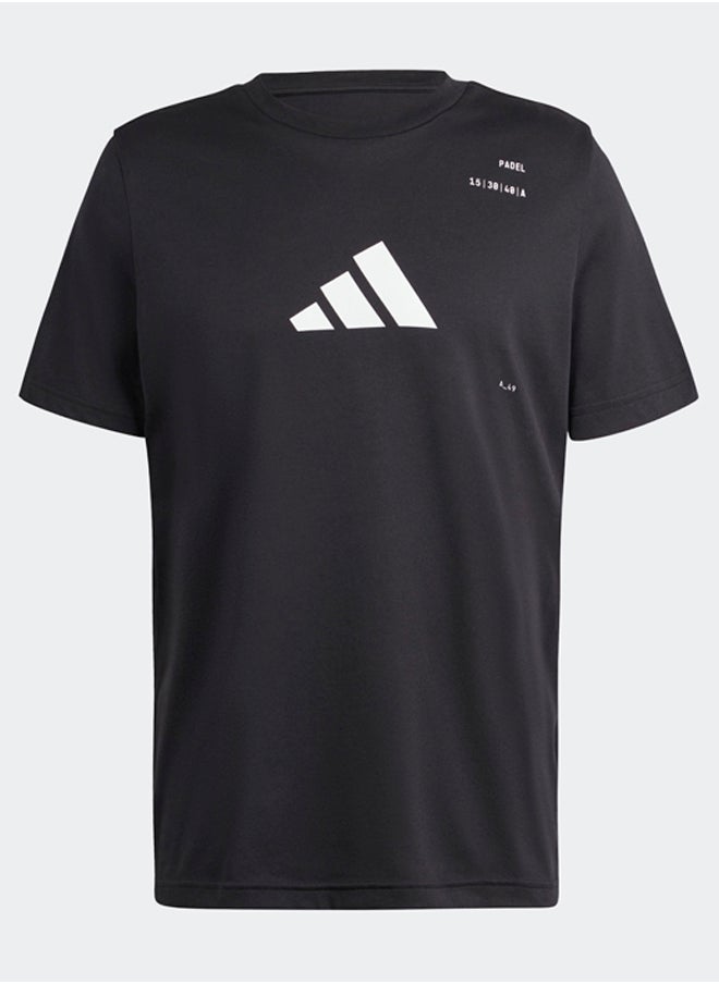 Adidas - تي شيرت برسومات من فئة AEROREADY Padel - Image 1
