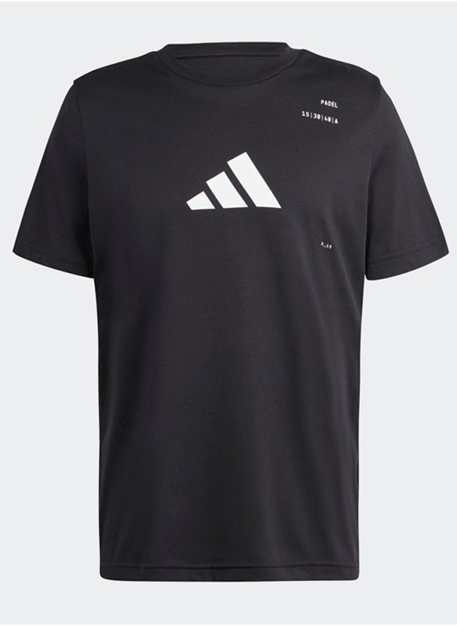 Adidas - تي شيرت برسومات من فئة AEROREADY Padel - Image 1