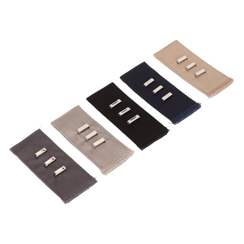 5pcs Pants Waist Extender Men Women Portable Soft Adjustable Hook Waistband Extender for Trousers Skirts - Image 3