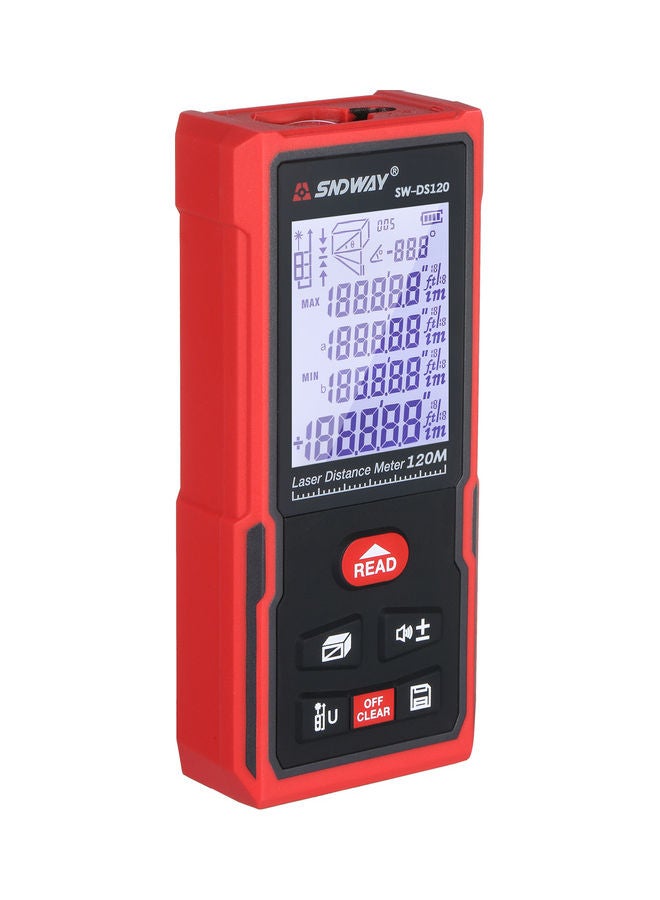 120 Meters Laser Distance Meter Black/Red - Image 2