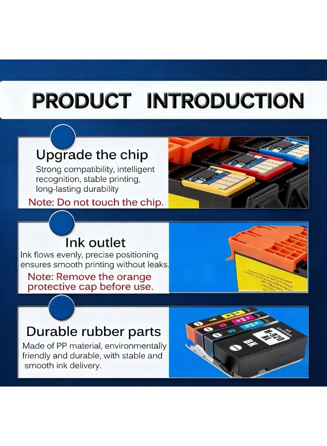 Compatible for PGI-480XXL CLI-481 XXL Ink Cartridges for Canon PIXMA TS704 TR7540 TR8540 TS6140 TS8140 TS9140 TS9540 TS9541C Printer,5 Pack - Image 4