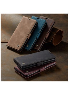 CaseMe CaseMe Samsung Galaxy Note 20 Ultra Case Wallet, for Samsung Galaxy Note 20 Ultra Wallet Case Book Folding Flip Folio Case with Magnetic Kickstand Card Slots Protective Cover - Brown  - Image 3
